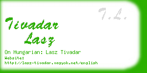 tivadar lasz business card